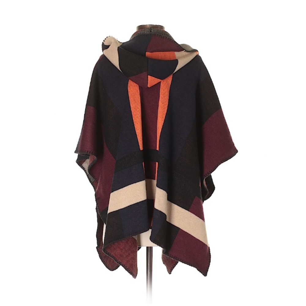 Michael Stars reversible Aztec poncho boho cape